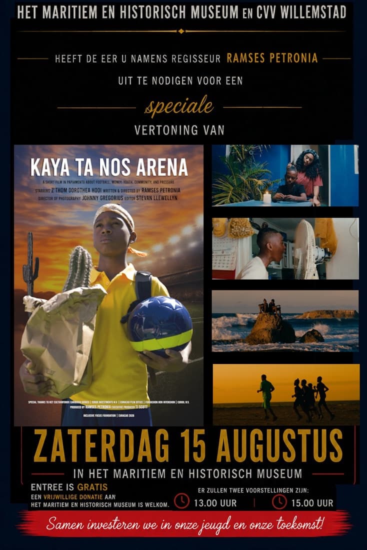 Poster van de korte film Kaya ta nos Arena van regisseur Ramses Petronia